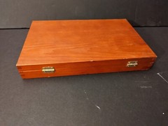Barely Used Gunmaster Model # UGC 76W Universal Cleaning Kit in wood box