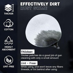 “800PC Gun Cleaning Supplies with Storage Box Lint-Free 2” Gun Cleaning Patch..