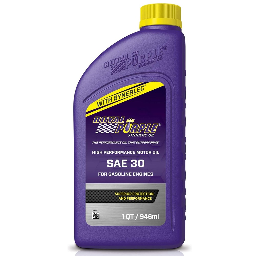 ROYAL PURPLE 01030 UNIVERSAL FRONT SINGLE QUART OF SAE 30 API LICENSED MOTOR OIL