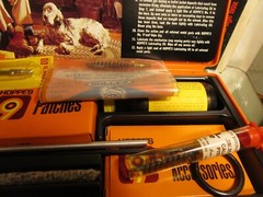 Hoppes Cleaning Kit VINTAGE With Storage Box Orange