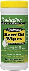 Remington Rem Oil Wipes, Pop Up (7″ x 8″), 2 60 Ct Containers, 120 Total Wipes