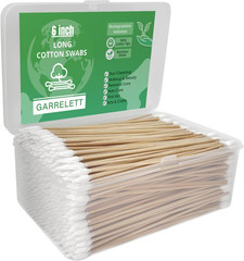 6″ Lint Free Cotton Swabs Gun Cleaning 600 500 400pcs Bamboo Handle – US