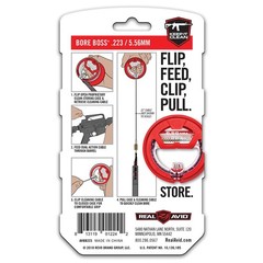 Real Avid Bore Boss Smart Bore Cleaner, .223cal/5.56mm, Black, AVBB223