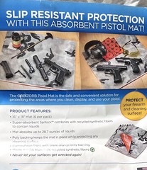 Pistol Cleaning Mats (6) Pack Camo Slip Resistant Protection Absorbent Orbizorb