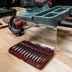Nylon Bore Brush 13 Piece Set with Molded Hinge-top Storage Box for Gun Clean…