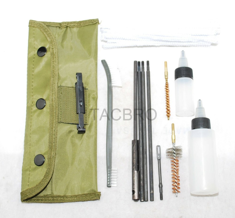 Gun Cleaning Kit Rifle Pistol Cleaning Kit Brushes Set for 5.56mm .223 .22 Cal