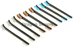 New 9pc Double Ended Gun Cleaning Brush Set 7in – Nylon Plastic Copper Brush