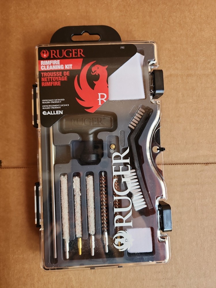 Brand New – Allen Ruger Rimfire Cleaning Kit .22 Cal 12 Pcs Steel 27822