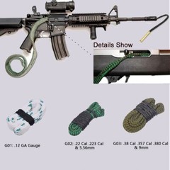 Bore Rope Gun Snake Barrel Cleaners .22 thru .45 & 12 20 Ga Rifle Shotgun Pistol