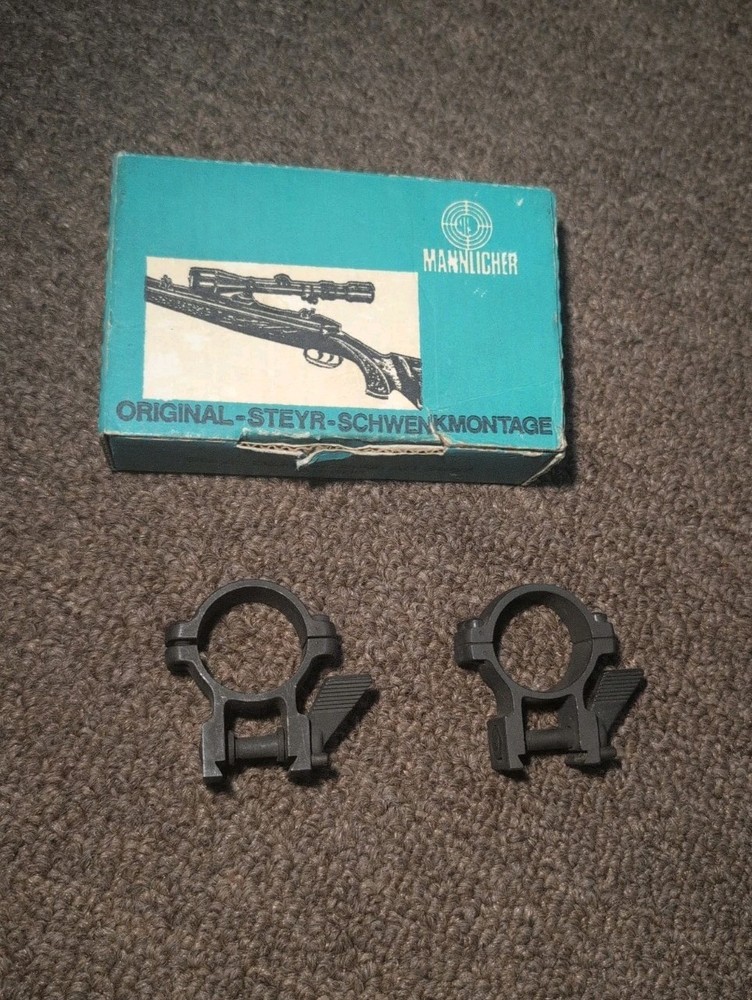 Vintage STEYR Mannlicher Homeguard CG80 SET Old STYLE 1 in Rings Bases Austria