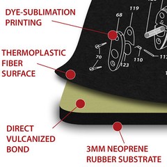TekMat® Gun Cleaning/Repair Mat for Glock, 11″ x 17″ Neoprene Rubber, SHIPS FREE