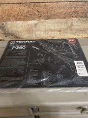 TekMat Non-Skid Cleaning Mat for use with Sig Sauer P320, Black 17″ X 11″
