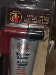 New In Pkg Thompson Center 7497 Breech Thread Lube Applicator With Super Lube