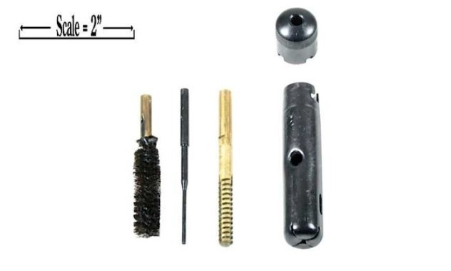 Surplus Yugo Combloc rifle cleaning kit 7.62×39, buttstock cleaning kit, 3 piece