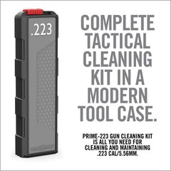 Real Avid Prime-223 Cleaning Kit, .223 cal/5.56mm, Black/Red, AVGCK223