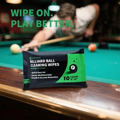 Quick Refresh Billiard Ball Cleaning Wipes – Perfect for Dust & Grime Removal