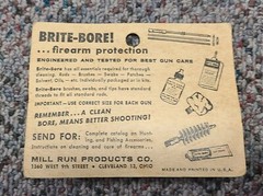 Brite Bore Gun Cleaning Brush 12 Guage Vintage Made in the USA