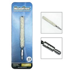 MaximalPower Gun Cleaning Bore Cotton Mops Brush For .22 Cal for 8-22 Thread