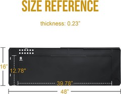 OneTigris Gun Clean Mat Magnectic for Table, Extra Large X-Large, black