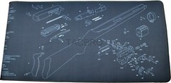 Ruger 10/22 Long Cleaning Bench Mat 12”x36” Sealed Edge 3mm Thickness