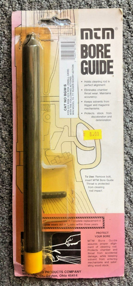MTM Bore Guide BGW-S Fits 222 & 223 Small Case Model 70, 77 Ruger Short Action