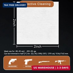 2000/1000/900 Gun Cleaning Patches for Firearms, 2″ Gun Cleaning Cloths Lint Fre