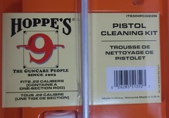 Hoppe’s Pistol Cleaning Kit PC022B THE GUNCARE PEOPLEFITS .22 CALIBERS