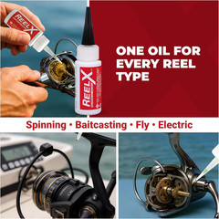 Reelx Fishing Reel Lubricant, Extreme-Pressure Anti-Corrosion Oil for Bearings,