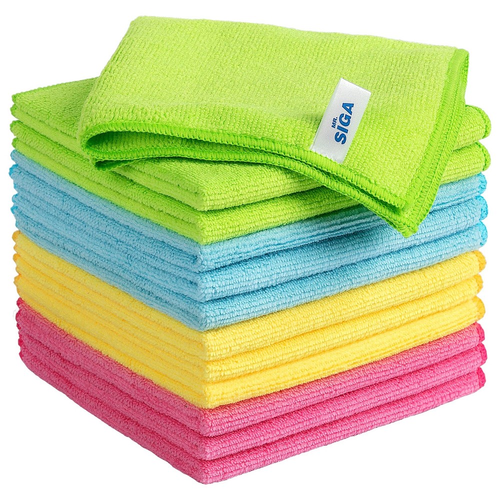 Mr.Siga Microfiber Cleaning Clothpack Of 12Size12.6 X 12.6 Sj21632