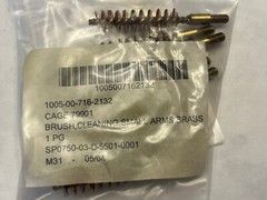 USGI Military 9mm 38. Cal Bore Brush Beretta M9 Small Arms Brass NOS 10 Pack USA