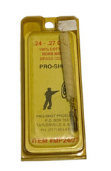 Pro Shot Bore Mop for .24 – 27 Caliber (MP24/27) 100% Cotton w/ Brass Core