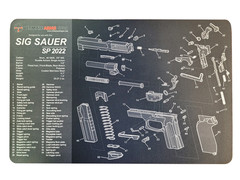 Ultimate Arms Gear Firearm Work/Cleaning Mat Compatible with Sig SP2022 Pistols