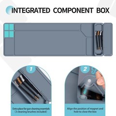 Gun Cleaning Mat, Large Anti-Slip Rubber Gun Mat, Magnetic Cleaning Pad 36″x 12″