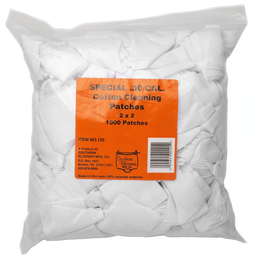 Southern Bloomer Cotton Patch 2″x2″ 30 Caliber Bulk 1000/Pack Lint Free Cleaning