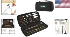 Gun Cleaning Kit with Brass Brushes & Flexible Rods – Easy to Use