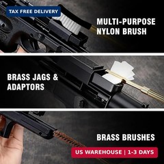 Gun Cleaning Kit Universal Handgun Cleaning Kit .22,.357/.38/9mm,.45 Caliber Pis