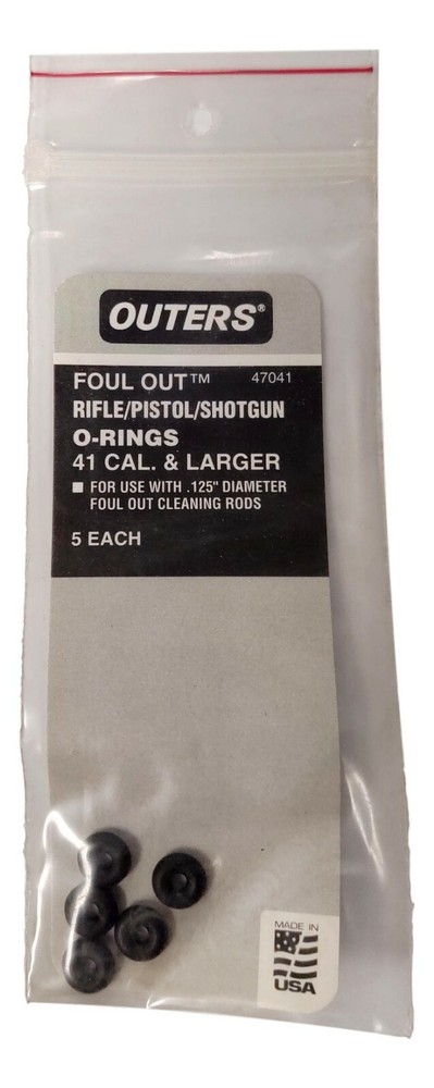 Outers Foul Out 47041 O-Rings 41 Cal & Larger – For .125″ dia Cleaning Rods