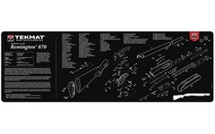 TekMat TEKR36REM870 Remington 870 Cleaning Mat Black/White Rubber 12″x36″ Reming