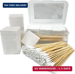 PINGMIC Gun Cleaning Supplies – Gun Cleaning Patches and Long Cotton Swabs Set,