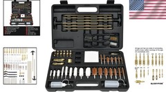 Complete Universal Gun Cleaning Kit with Elite Brass Accessories for Firearms