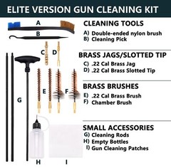 Raiseek Gun Cleaning Kit Elite Version for 5.56 Cleaning Kit .22 Rifle Gun Cl…