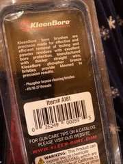 1- Kleenbore Phosphorus Bronze Nylon Bore Brush .35/9mm Caliber A181
