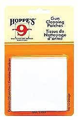 NEW! Hoppe’s No. 9 Gun Cleaning Patch, 16-Guage/12-Guage (25 Pack) 1205