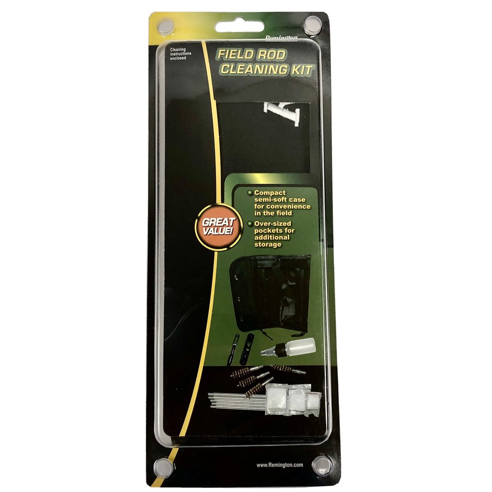 Remington Field Rod Cleaning Kit Case Patches Brushes .22 .223 .243 .270 .30