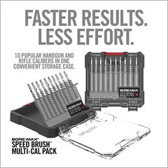 Real Avid Bore-Max Speed Brushes Multi-Cal Pack for Gun Cleaning (AVBMSBS)