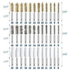 Alloy Steel and Nylon Wire Brush Set – 38-Piece Assortment for Auto and Home Use