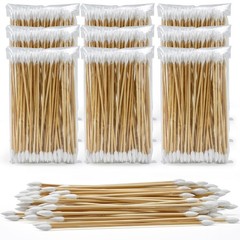 500/1000 Cotton Swabs 6” Long Durable Lint-Free Tips for Gun Cleaning, Makeup &