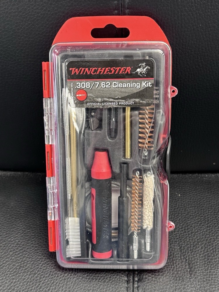 WINCHESTER MINI-PULL MODERN GUN CLEANING KIT – 17 PIECE – .308 / 7.62, NEW