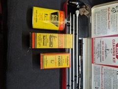 Vintage OUTERS #477 Rifle Cleaning Kit All Original Oil Tin Zink Clean Display