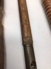 Vintage Collectible Wooden Rifle Cleaner W/ Bag